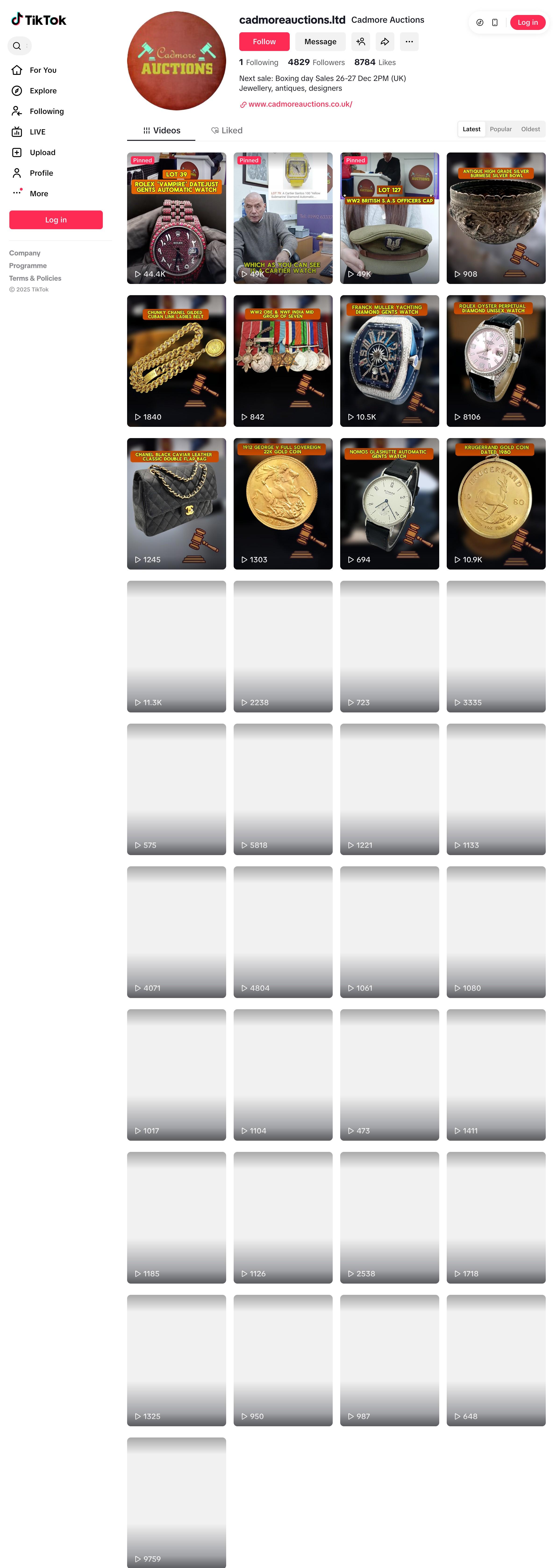 Cadmore Auctions → Digital Showcase